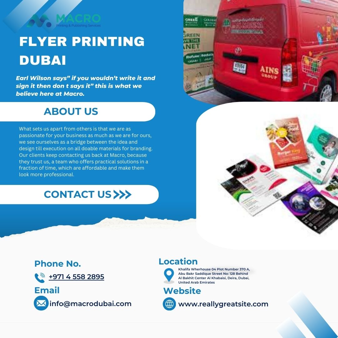 Types Of Brochure Printing Dubai